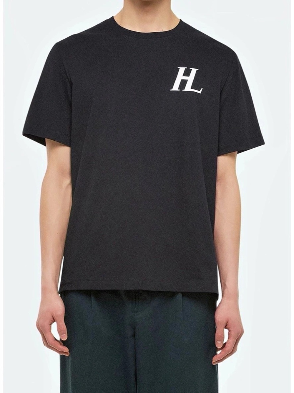 Helmut Lang Black Capsule Mens Logo Short Sleeve T-Shirt